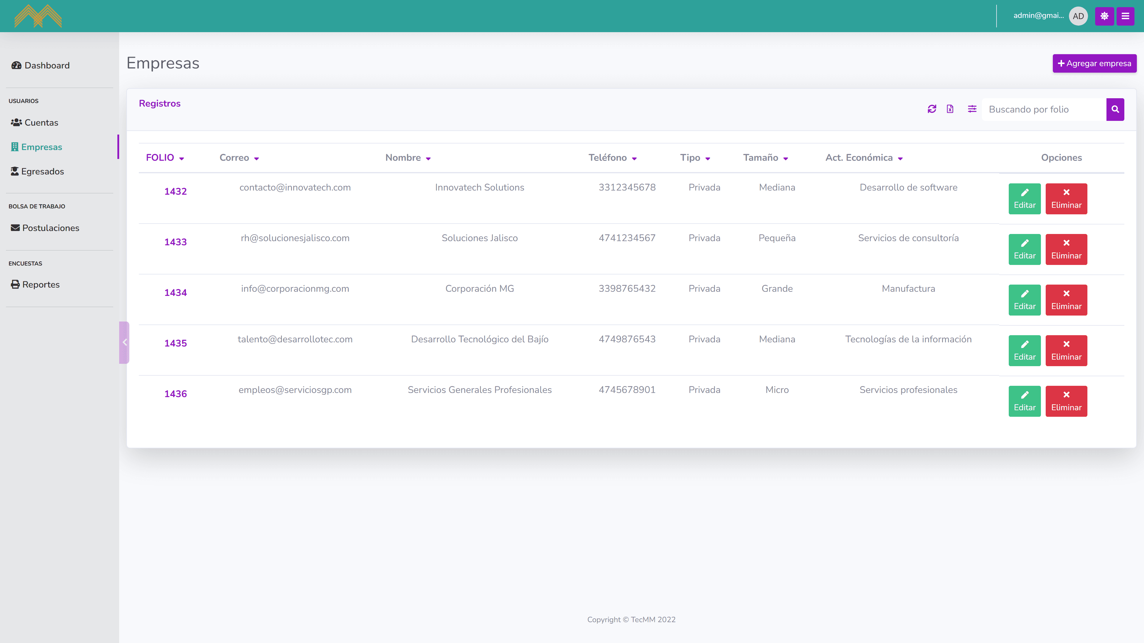 Control de Encuestas y Bolsa de Trabajo screenshot 4
